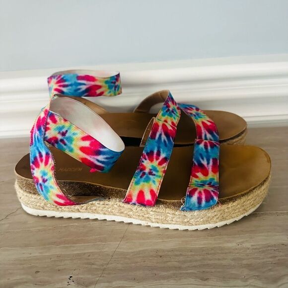 Steve Madden Kimmie, espadrille platform sandals. - Picture 1 of 8